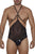 CandyMan 99662 Tulle Bodysuit Color Black