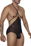 CandyMan 99662 Tulle Bodysuit Color Black