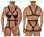 CandyMan 99665 Harness Bodysuit Color Black