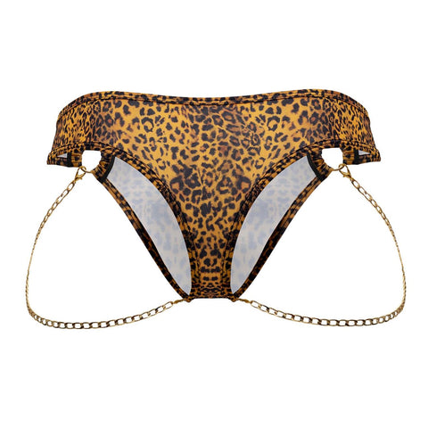 CandyMan 99669 Chain Thongs Color Animal Print
