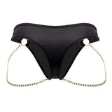 CandyMan 99669 Chain Thongs Color Black