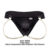 CandyMan 99669 Chain Thongs Color Black