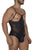 CandyMan 99670 Harness Bodysuit Color Black