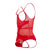 CandyMan 99670 Harness Bodysuit Color Red