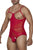 CandyMan 99670 Harness Bodysuit Color Red