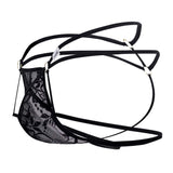 CandyMan 99671 Lace Jock Thongs Color Black