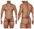 CandyMan 99671 Lace Jock Thongs Color Red-Print