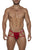 CandyMan 99671 Lace Jock Thongs Color Red