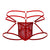 CandyMan 99671 Lace Jock Thongs Color Red