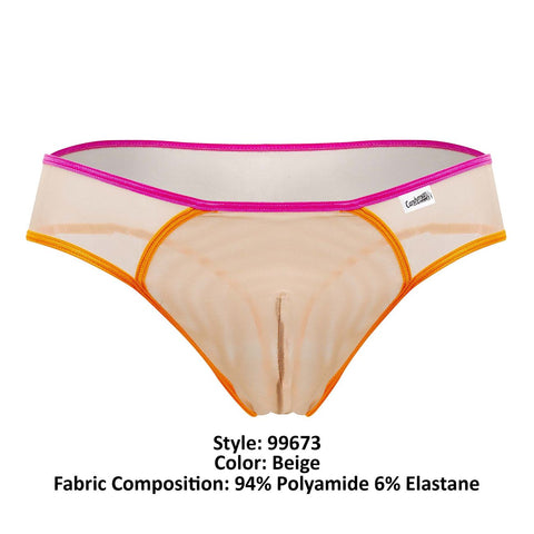 CandyMan 99673 Tulle Thongs Color Beige