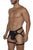 CandyMan 99675 Garter Jock Two Piece Set Color Black