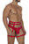CandyMan 99677 Garter Thongs Two Piece Set Color Red