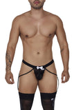 CandyMan 99679 Lace Garter Briefs Color Black