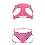 CandyMan 99682 Harness Jock Two Piece Set Color Pink