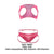 CandyMan 99682 Harness Jock Two Piece Set Color Pink