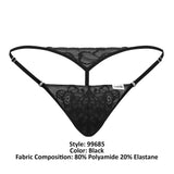 CandyMan 99685 Lace Thongs Color Black