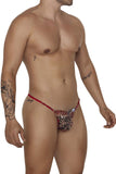 CandyMan 99685 Lace Thongs Color Red-Print