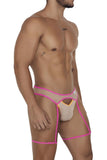 CandyMan 99687 Garter Jock Two Piece Set Color Beige-Neon