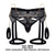 CandyMan 99690 Garter Thongs Two Piece Set Color Black