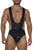 CandyMan 99693 Wrestling Bodysuit Color Black