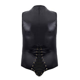 CandyMan 99694X Wrestling Bodysuit Color Black