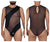 CandyMan 99699X Mesh Bodysuit Color Black