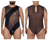 CandyMan 99699X Mesh Bodysuit Color Black