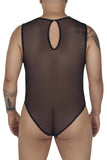 CandyMan 99699X Mesh Bodysuit Color Black