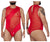 CandyMan 99699X Mesh Bodysuit Color Red