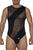 CandyMan 99699 Mesh Bodysuit Color Black