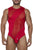 CandyMan 99699 Mesh Bodysuit Color Red