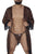 CandyMan 99700X Robe Thong Two Piece Set Color Animal Print