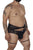 CandyMan 99703X Garter Briefs Two Piece Set Color Black