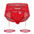 CandyMan 99703 Garter Briefs Two Piece Set Color Red