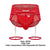 CandyMan 99703 Garter Briefs Two Piece Set Color Red