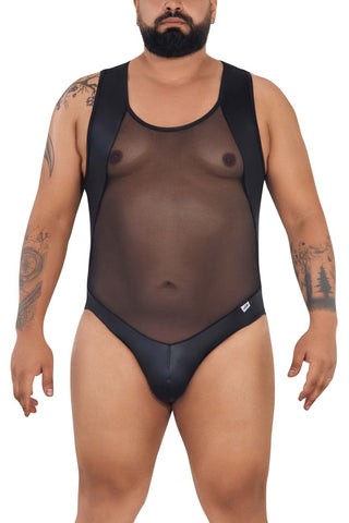 CandyMan 99716X Work-N-Out Bodysuit Color Black