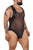 CandyMan 99716X Work-N-Out Bodysuit Color Black