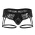 CandyMan 99717 Lace Garther Jockstrap Color Black