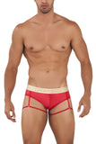 CandyMan 99722 Garter Mesh Briefs Color Red