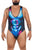 CandyMan 99725X Work-N-Out Bodysuit Color Moonlight Blue