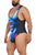 CandyMan 99725X Work-N-Out Bodysuit Color Moonlight Blue