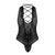 CandyMan 99727X Work-N-Play Bodysuit Color Black