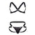 CandyMan 99731 Harness-Bra Two Piece Set Color Black