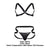 CandyMan 99731 Harness-Bra Two Piece Set Color Black