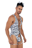 CandyMan 99734 Safari Bodysuit Color Zebra Print