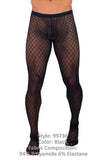 CandyMan 99736 Mesh Thigh Highs Color Black