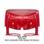 CandyMan 99740 Garter Trunks Color Red