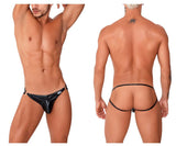 CandyMan 99741 Gloss Jockstrap Color Black