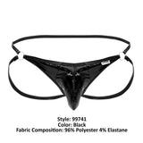 CandyMan 99741 Gloss Jockstrap Color Black