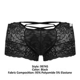 CandyMan 99745 Lace Trunks Color Black